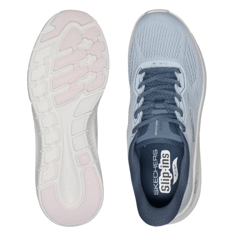 Skechers slip - in damesneaker - Lyseblå