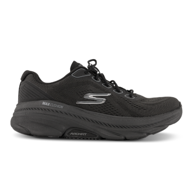 Skechers damesneaker met schokdemping - Zwart