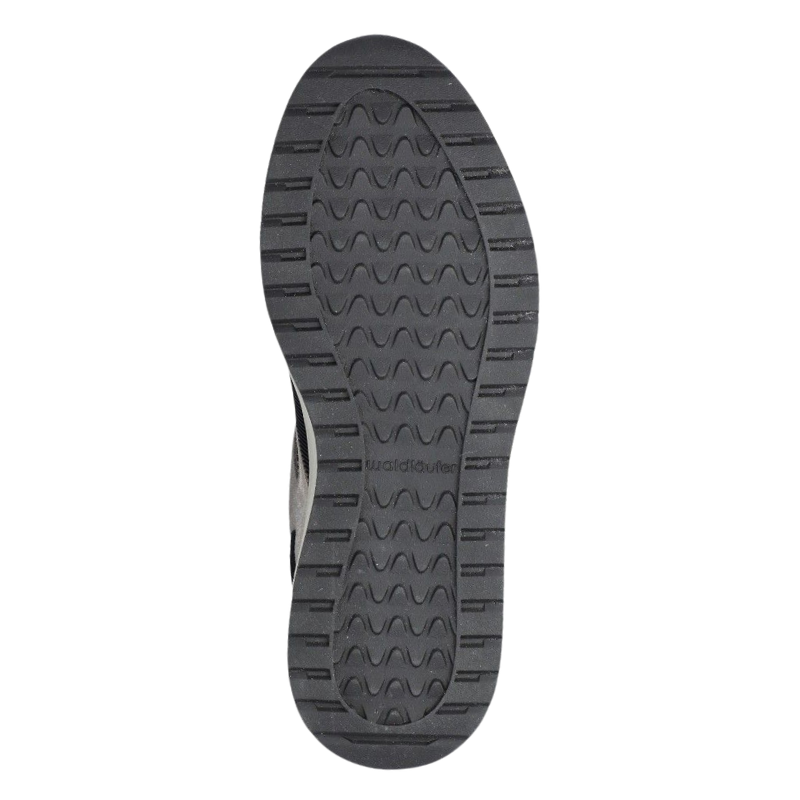 Velour nubuck schoenen 'Jenna' in zwart