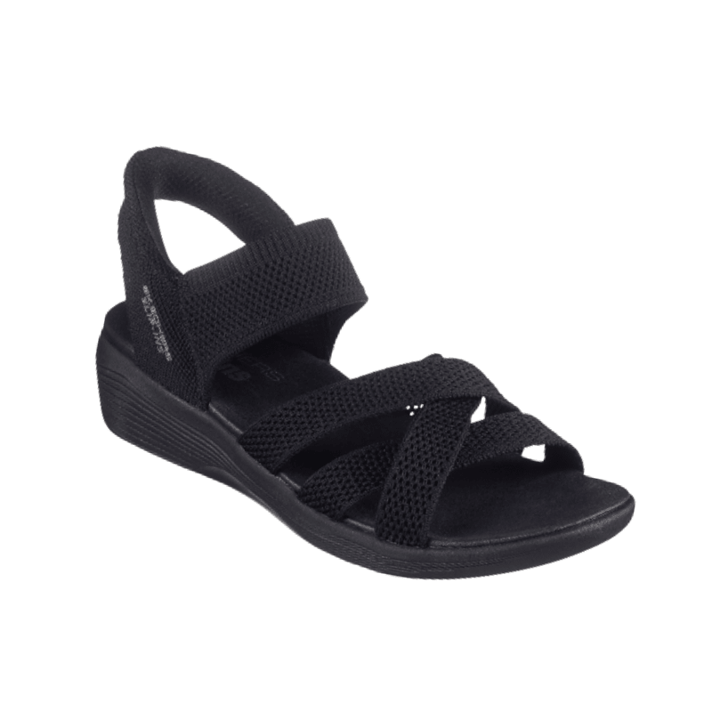 Skechers slip - in damesandal - Sort