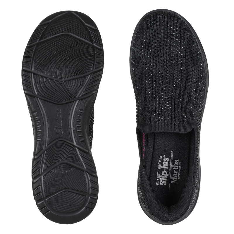 Skechers slip-in damesschoen - Zwart