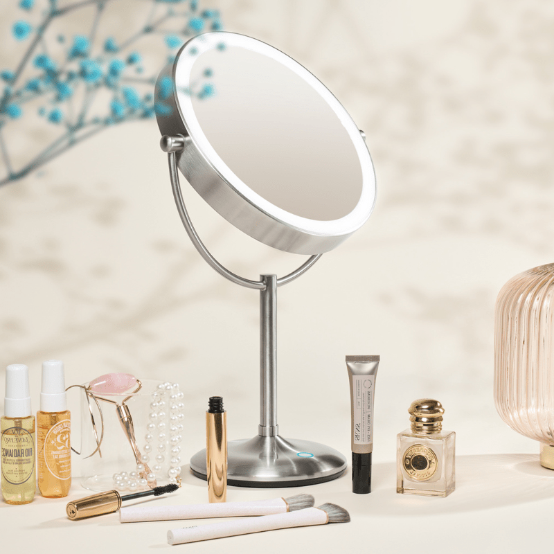 Makeup - spejl med tonet lys - 15x forstørrelse