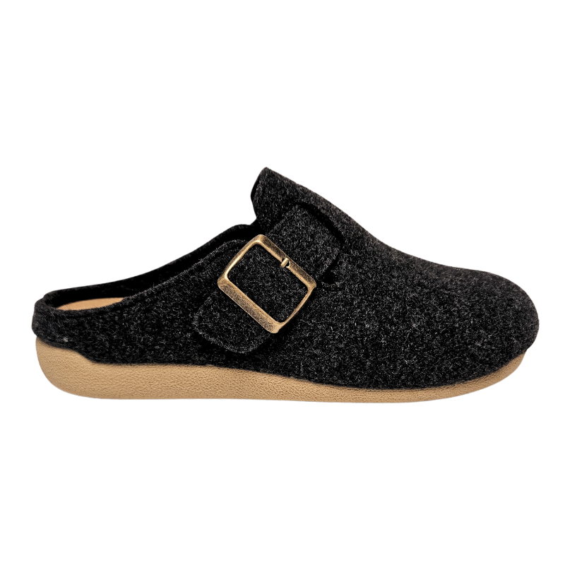 Bella Moda damespantoffels - Antraciet