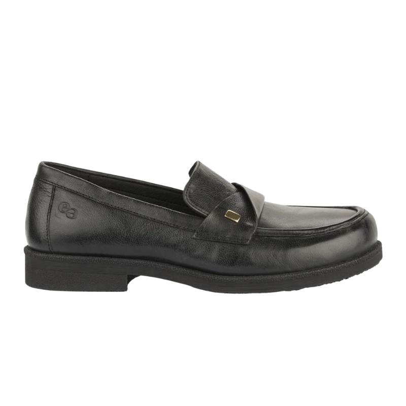 Green Comfort loafer femme large - Noir