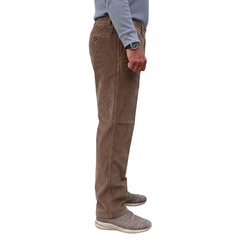 Murk Pantalon en velours Brun