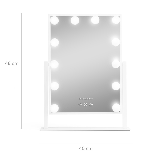 Makeup - spejl med tonet lys - Hvid
