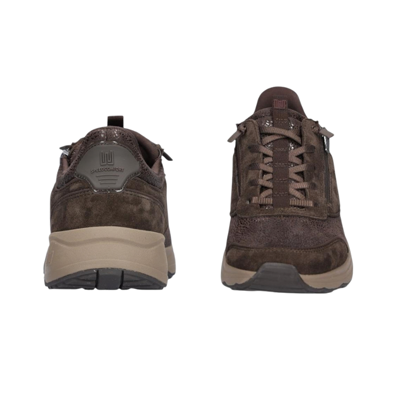 Waldläufer baskets pour femme grande largeur - Marron