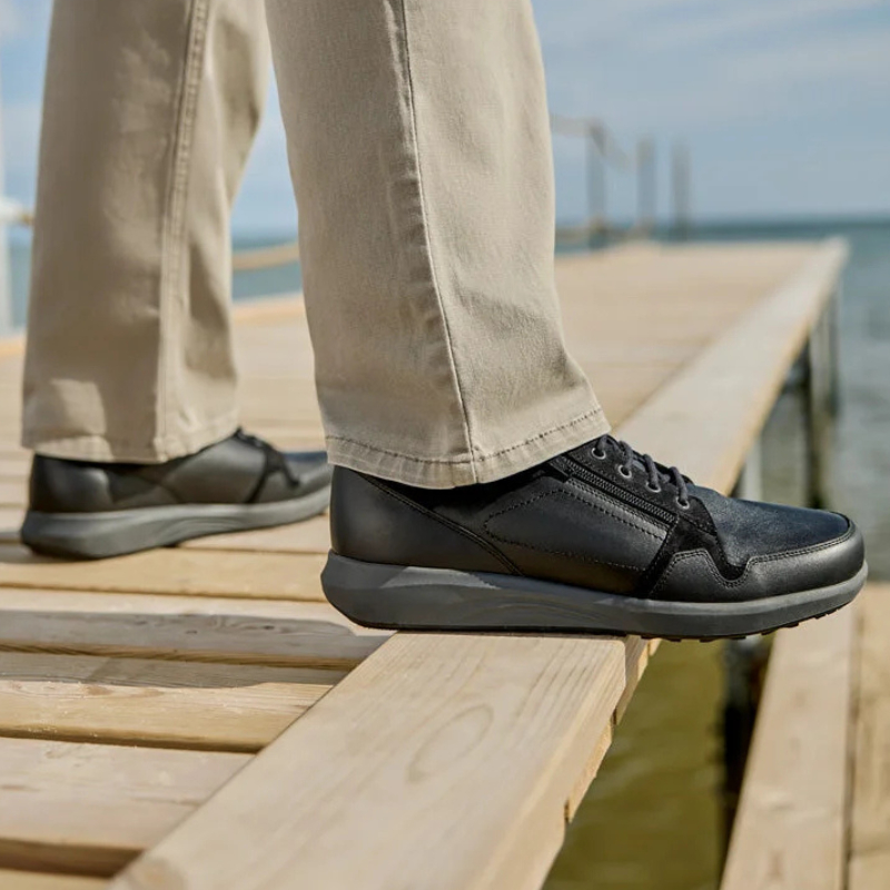 New Feet chaussures pour homme avec stretch - Noir
