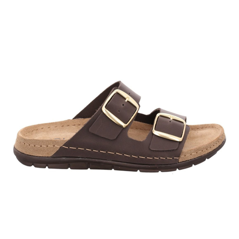 Rohde chaussons pour femme - Marron foncé