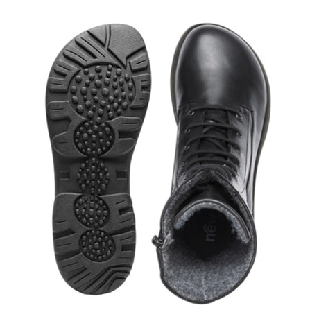 New Feet lang damestøvle - Sort - Seniorshop