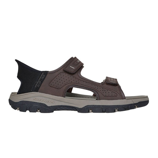Skechers slip - in herresandal - Brun - Seniorshop
