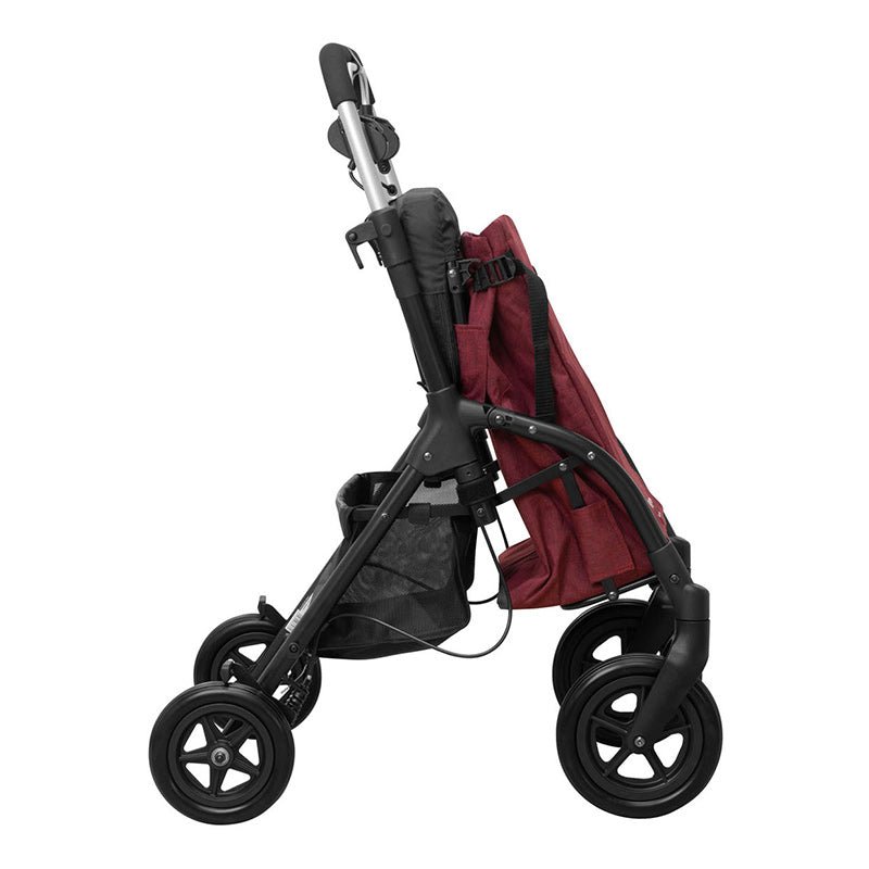 R05 indkøbsvogn med sæde - Bordeaux - Seniorshop