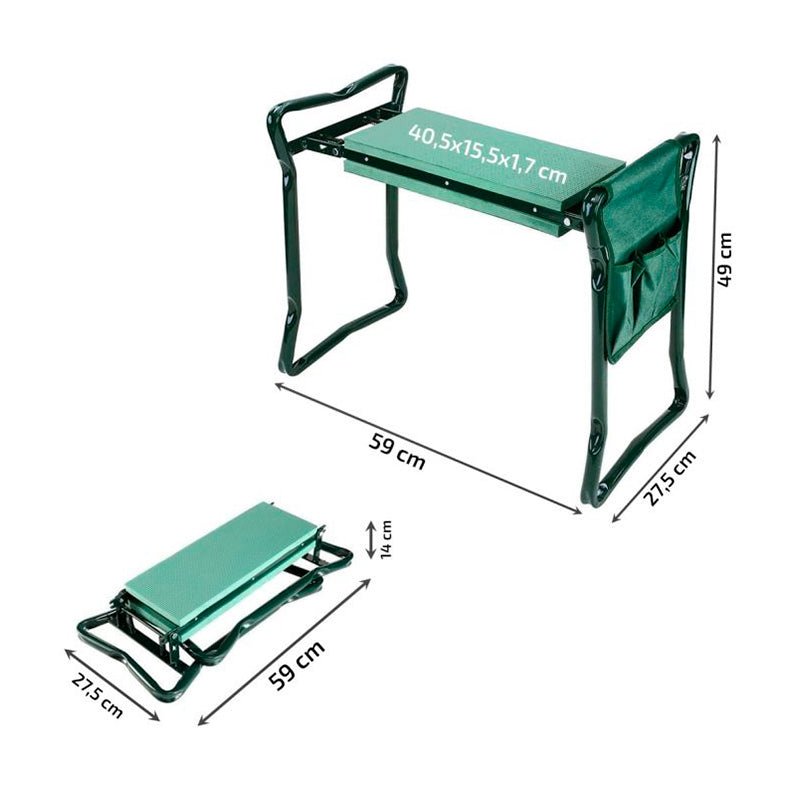 Haveskammel og knæpude - Foldbar - Seniorshop