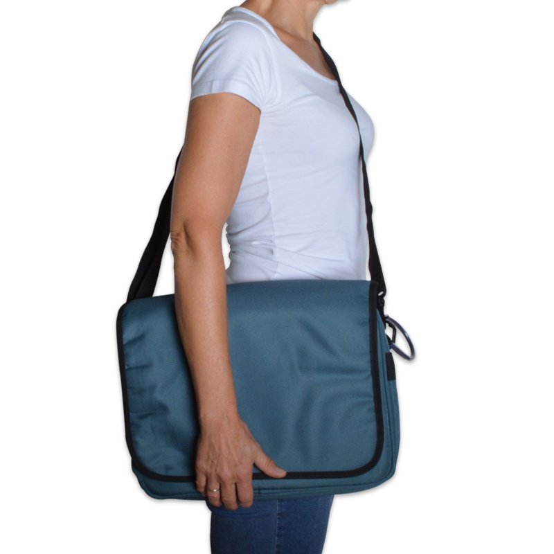 Skuldertaske med lynlås til kørestol og rollator - Seniorshop