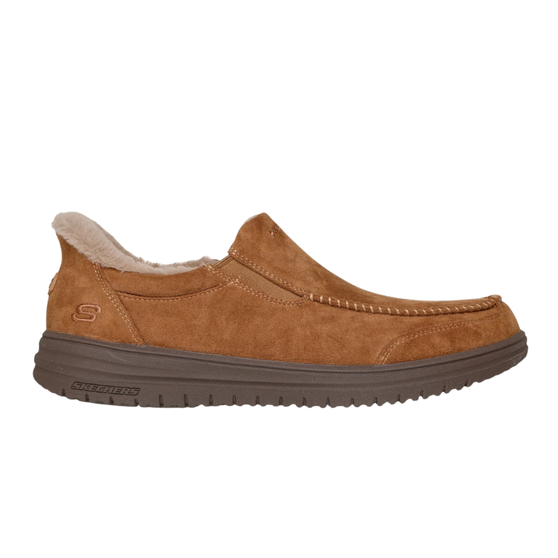 Skechers slip-in chaussons pour homme - Marron