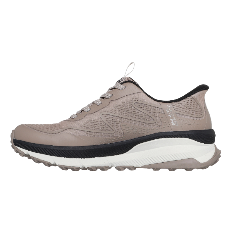 Skechers sneaker slip-in imperméable pour femme - Gris brun