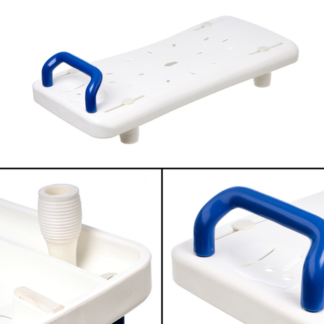 Plateau de bain pour baignoire avec poignées