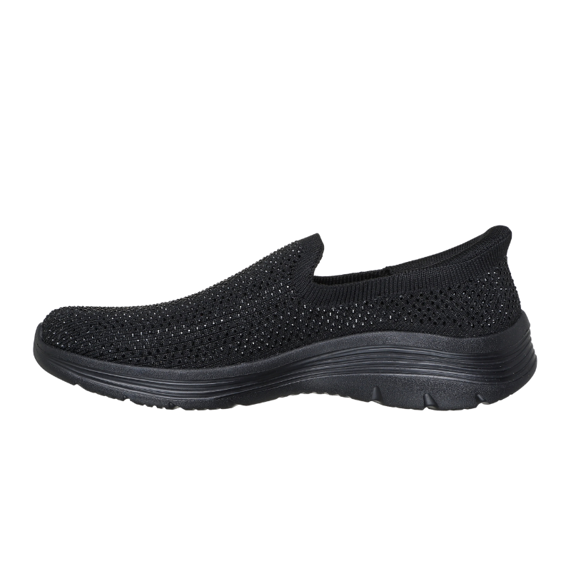 Skechers slip-in damesschoen - Zwart