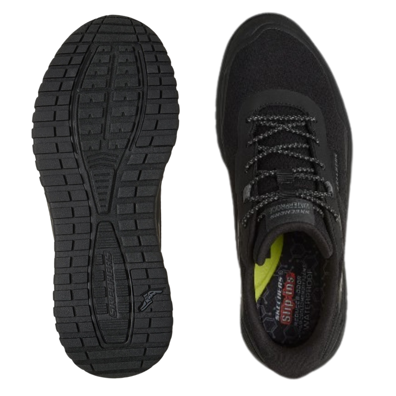 Skechers sporty slip-in herensneaker - Zwart