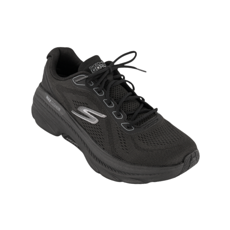 Skechers damesneaker met schokdemping - Zwart
