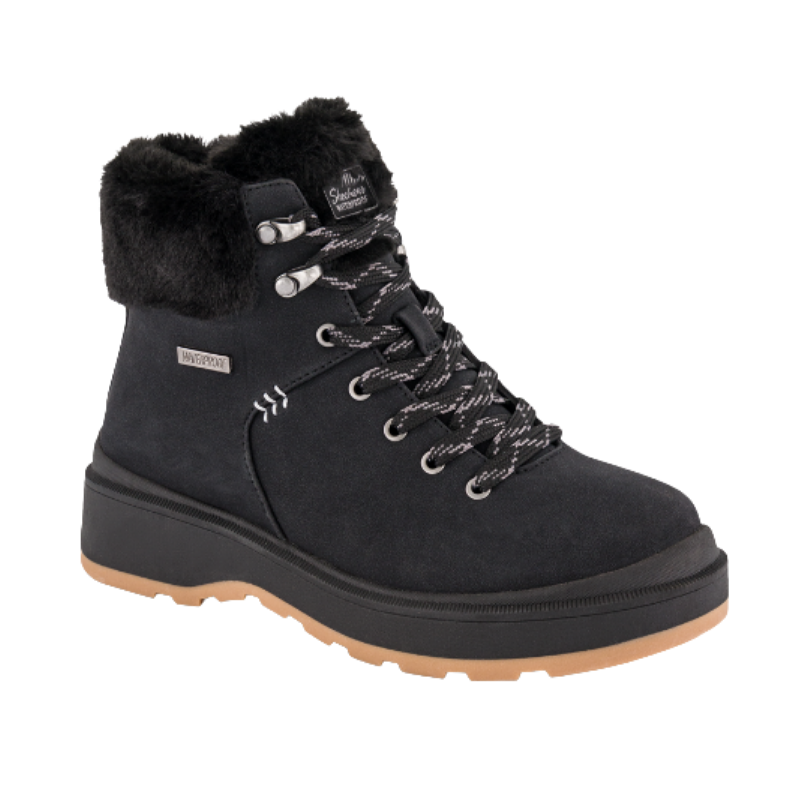 Skechers waterdichte dameslaars – zwart