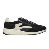 Velour nubuck schoenen 'Jenna' in zwart
