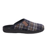 Rohde chaussons d’intérieur à carreaux pour homme - Bleu