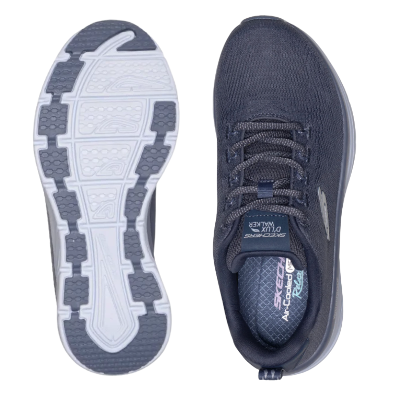 Skechers waterdichte damessneaker - Stofblauw