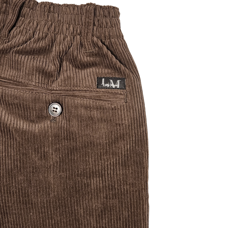 Murk Pantalon en velours Brun