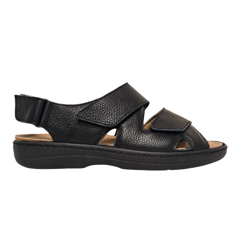 Sandale homme Tecnica à velcro – Noir