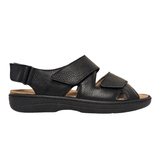 Sandale homme Tecnica à velcro – Noir