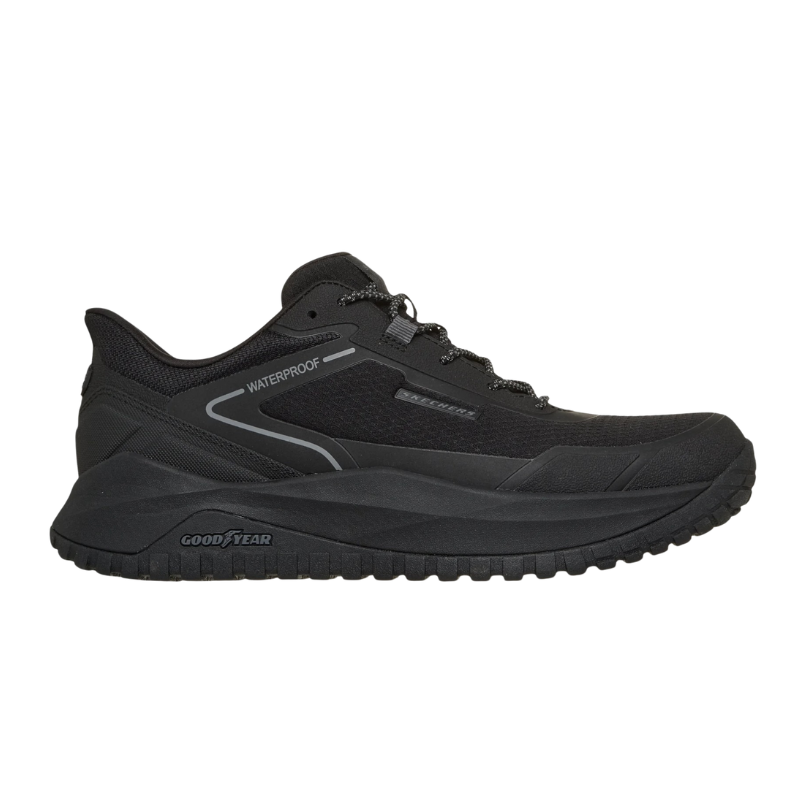 Skechers sporty slip-in herensneaker - Zwart