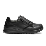 New Feet damesschoen met veter en ritssluiting - Zwart