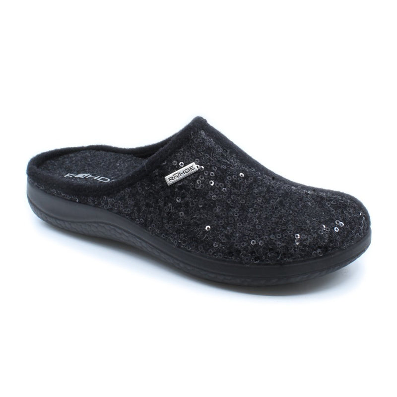 Rohde pantoufle femme - Noir