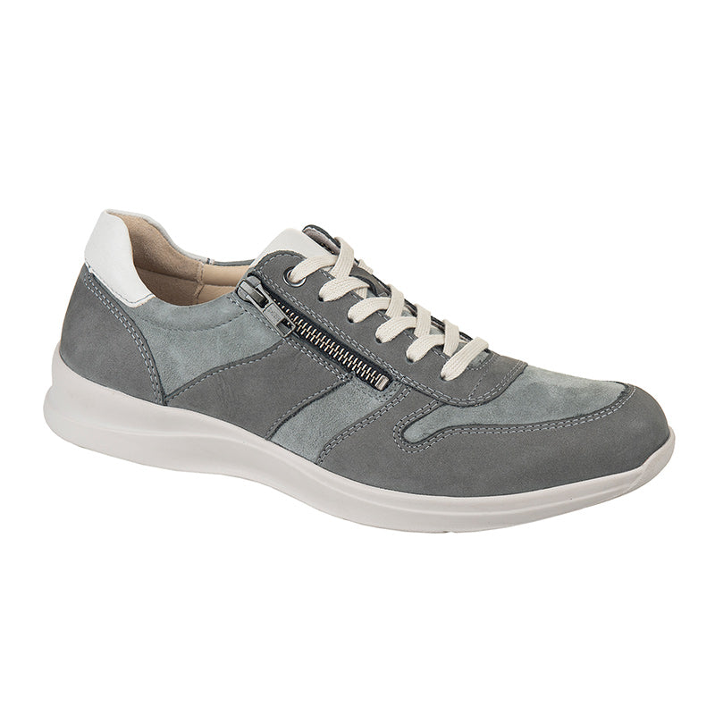 Herrenschuhe aus Leder, Grau, Fidelio
