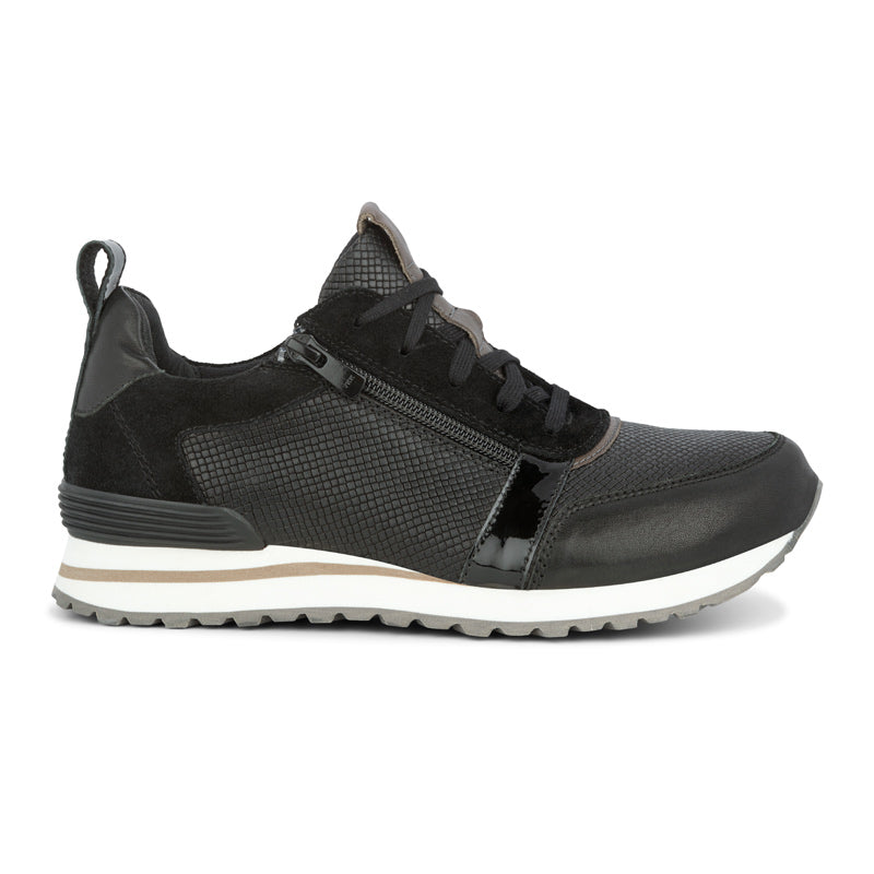 Sneaker rétro, Noir, Green Comfort