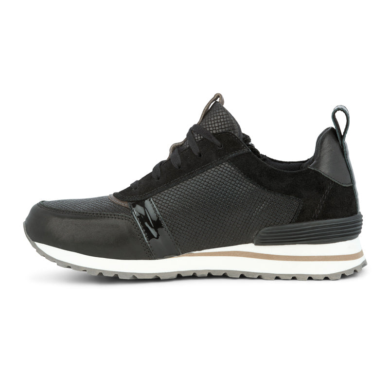 Sneaker rétro, Noir, Green Comfort