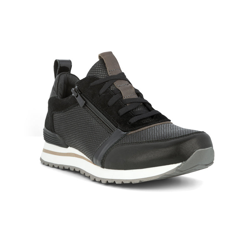 Sneaker rétro, Noir, Green Comfort