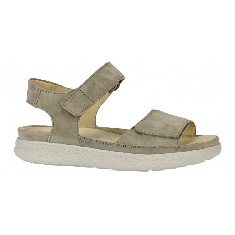 Damessandaal, Beige, Hartjes