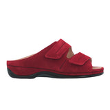 Damensandale, Rotes Wildleder, Berkemann