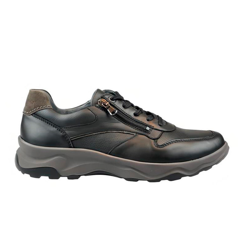 Herensneaker, Zwart, Waldläufer