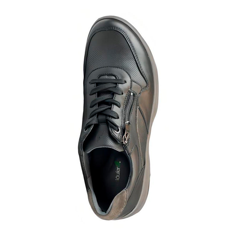 Herensneaker, Zwart, Waldläufer