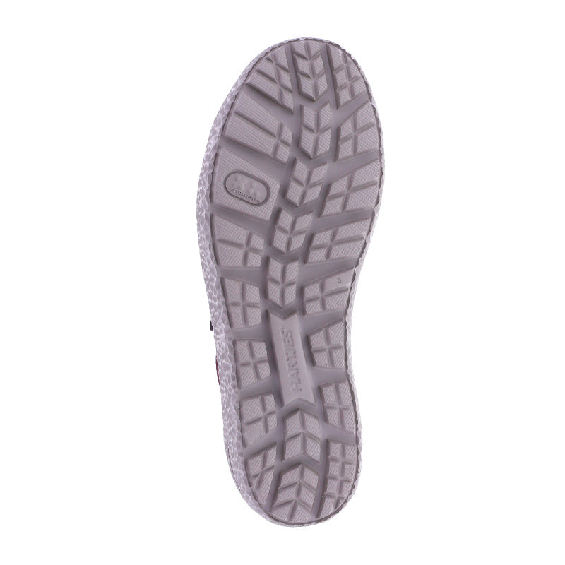 Sneaker met plateauszool, Bordeaux, Hartjes