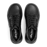 Dameschoenen, Zwart leer, New Feet