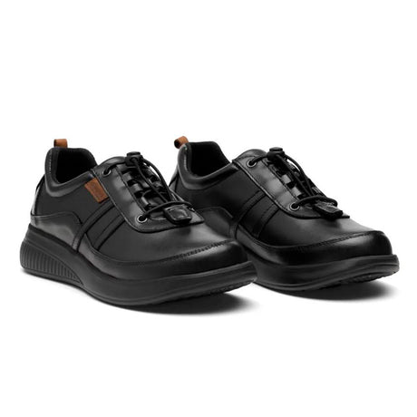 Damesko med letluk, Sort, New Feet - Seniorshop