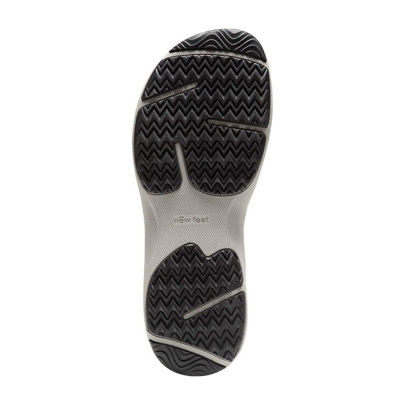 New Feet sandale pour femme en cuir - Noir