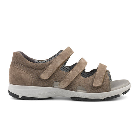 New Feet damesandal - Lys brun