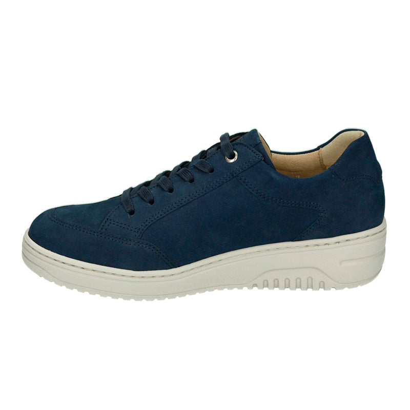Damessneaker, Donkerblauw, Hartjes