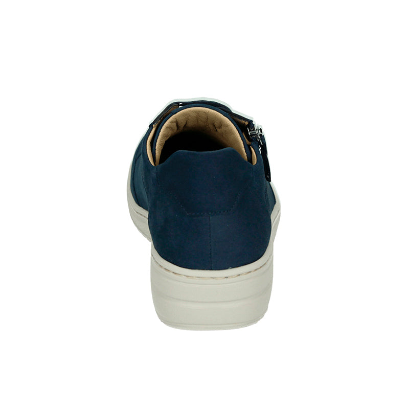 Damessneaker, Donkerblauw, Hartjes