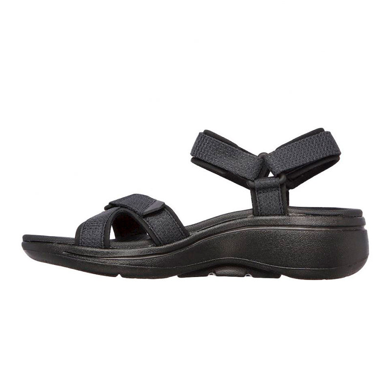 Damesandaal, Zwart, Skechers